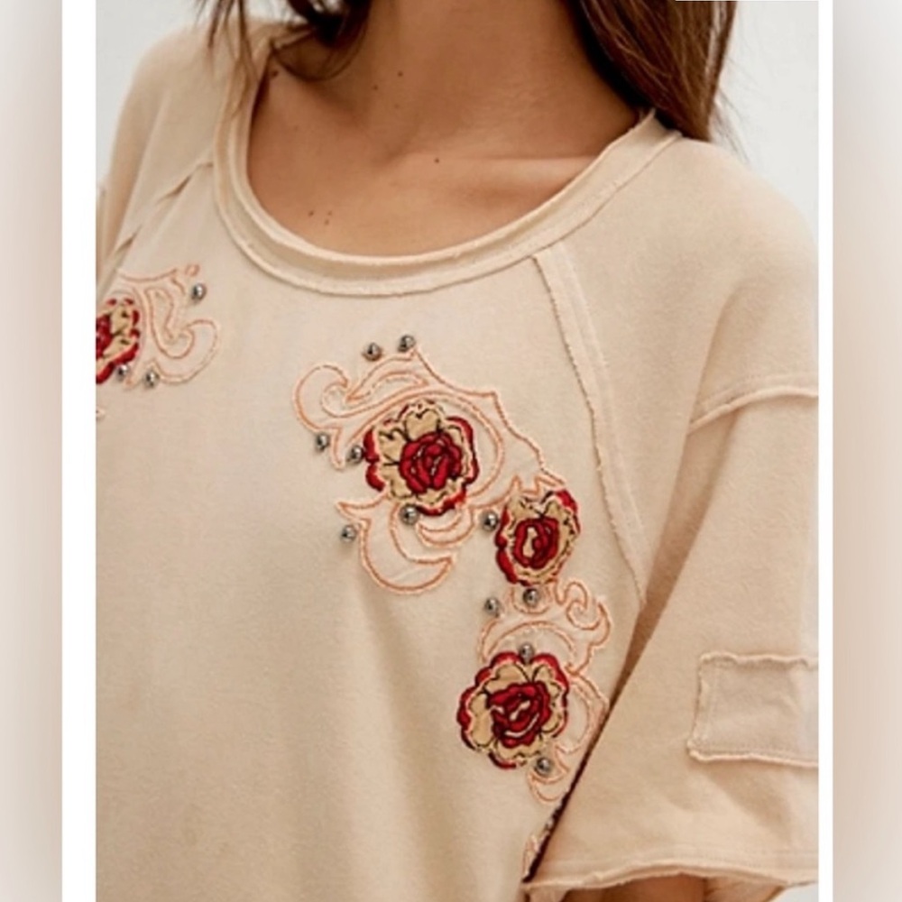 NWT Free People We The Free Harper Tee - Size L - Picture 11 of 11